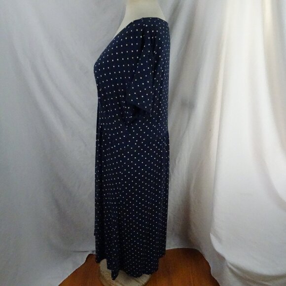 L.L. Bean Women Polka Dots Dress Size 1X REG - Picture 2 of 8